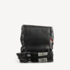 Černá peněženka typu clutch s motivem žetonů