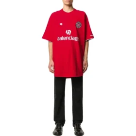 Fotbalové tričko Oversized „Red White“ 641658TJV516540