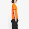 FW21 Elastické slim fit tričko s krátkým rukávem, oranžové 661705TKVH57513