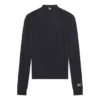 FW21 Sportovní tričko s dlouhým rukávem, úzký střih, černé 6617534B0B11077