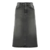 FW21 Sukně áčkového střihu „Washed Grey Denim“ 646913TBP477767