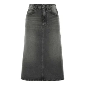 FW21 Sukně áčkového střihu „Washed Grey Denim“ 646913TBP477767
