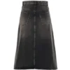 FW21 Sukně áčkového střihu „Washed Grey Denim“ 646913TBP477767