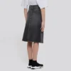 FW21 Sukně áčkového střihu „Washed Grey Denim“ 646913TBP477767