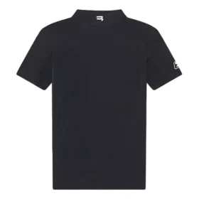 FW21 Tričko s potiskem písmen abecedy, úzký střih, krátký rukáv, černé 6617524B0B11077