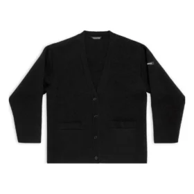 FW23 Kardigan „Černý oboustranný vlněný svetr“ 771671T16751000