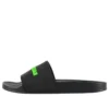 Gumové pantofle „Black Fluo Green“ 565826W1S811030