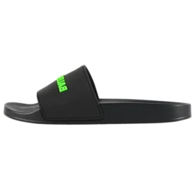 Gumové pantofle „Black Fluo Green“ 565826W1S811030