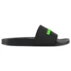 Gumové pantofle „Black Fluo Green“ 565826W1S811030