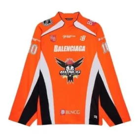 Hokejové tričko s dlouhým rukávem a panely „Orange“ 657105TKV247074