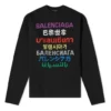 Jazyky Pletený svetr s kulatým výstřihem „Black Multicolor“ 646491T15952771