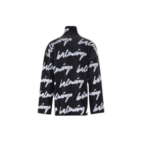 Jerseyový svetr s rolákem a logem Scribble „Black“ 625927T31801070