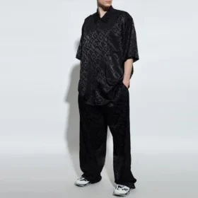 Kalhoty s žakárovým logem „Black“ 658883TLO581000