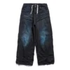 Kalhoty s dvojitými koleny „Dark Blue“ 809444TRW587150