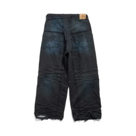 Kalhoty s dvojitými koleny „Dark Blue“ 809444TRW587150