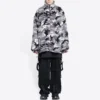 Kamuflážová bundy na zip „Grey“ 681818TLQ121240
