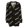 Kardigan s velkým logem „Black“ 555275T14711070