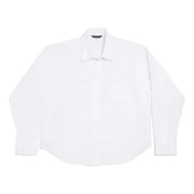 Klasické tričko Balenciaga s dlouhým rukávem, regular fit „White“ 796978TNM609000