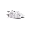 Knife Chemise 40 mm sandály se zavazováním za patou „White“ 786223WB1H29000