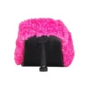 Kožešinové sandály s podpatky 80 mm „Pink“ 656632W2DO15096