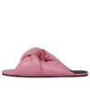 Kožené pantofle s volným střihem „Pink“ 636576WA2M05048