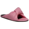 Kožené pantofle s volným střihem „Pink“ 636576WA2M05048