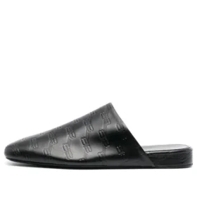 Kožené pohodlné pantofle BB „Black“ 743926WB7221000
