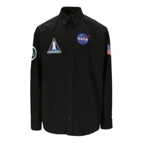 Košile Balenciaga x NASA Space Multi-Patch „Black“ 663076TYB181000