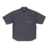 Košile Fashion Institute s krátkým rukávem, volný střih „Dark Grey“ 703846TYB181270