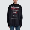 Košile pro chemické čištění, volný střih „Black“ 664626TEM161000