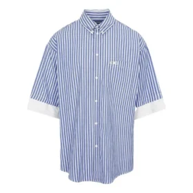Košile s krátkým rukávem a vrstveným vzorem BB Icon „Blue White“ 699195TMM234640