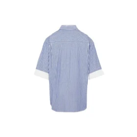 Košile s krátkým rukávem a vrstveným vzorem BB Icon „Blue White“ 699195TMM234640
