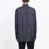 Košile s logem na hrudi, proužkovaným logem a knoflíky „Black“ 583989TGM041070