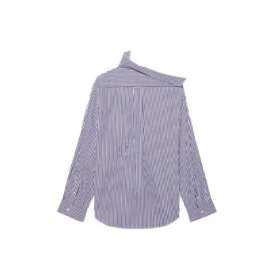 Košile s pruhy a dlouhými rukávy FW21, tmavě modrá 663034TIM368502