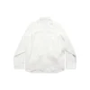 Košile s uzlovanými rukávy, oversized „White“ 768553TPO359000