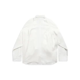 Košile s uzlovanými rukávy, oversized „White“ 768553TPO359000