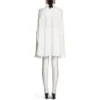 Košile s uzlovanými rukávy, oversized „White“ 768553TPO359000