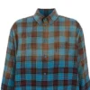 Kostkovaná flanelová oversized košile s dlouhým rukávem „Blue Red“ 715030TMM116305