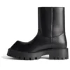 Kotníkové boty Rhino „Black Smooth Calfskin“ 763684WBB501000