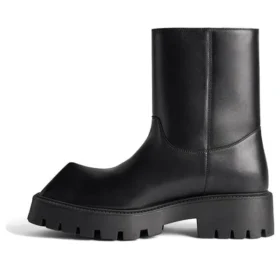 Kotníkové boty Rhino „Black Smooth Calfskin“ 763684WBB501000