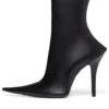 Kotníkové boty Witch 110 mm „Black Sheepskin“ 747603WBCW01000