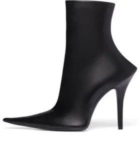 Kotníkové boty Witch 110 mm „Black Sheepskin“ 747603WBCW01000