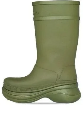 Kozačky Crocs x Balenciaga „Army Green“ 677384W1S8E3195