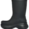 Kozačky Crocs x Balenciaga „Black“ 677388W1S8E1000