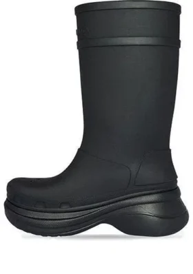 Kozačky Crocs x Balenciaga „Black“ 677388W1S8E1000