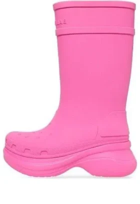 Kozačky Crocs x Balenciaga „Bright Pink“ 677388W1S8E5300