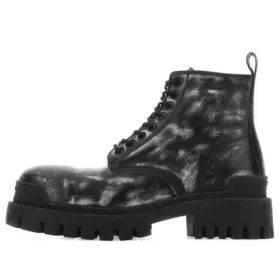 Kozačky Strike „Washed Out Black Leather“ 589338WBEF19010