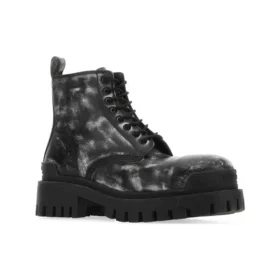 Kozačky Strike „Washed Out Black Leather“ 589338WBEF19010