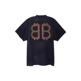 Kryptoměnové tričko Oversized „Black Faded“ 739028TOVN81055
