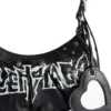 Le Cagole Xs taška přes rameno DIY Metal „Black“ 6713092AAXE1090